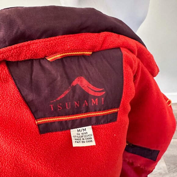 Tsunami Quilted Down Plum Front Zipper Puffer Vest - Picture 3 of 13